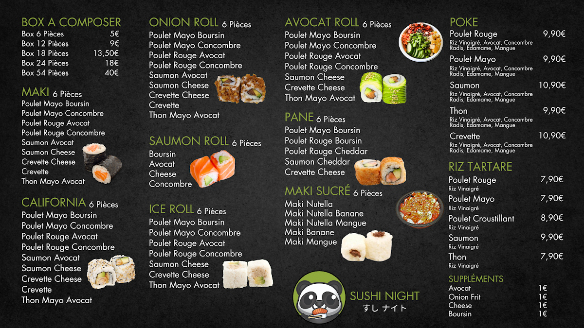 Menu Burger N'co X Sushi Night-1
