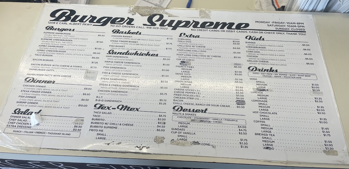 Menu Burger Supreme Drive-Inn-2