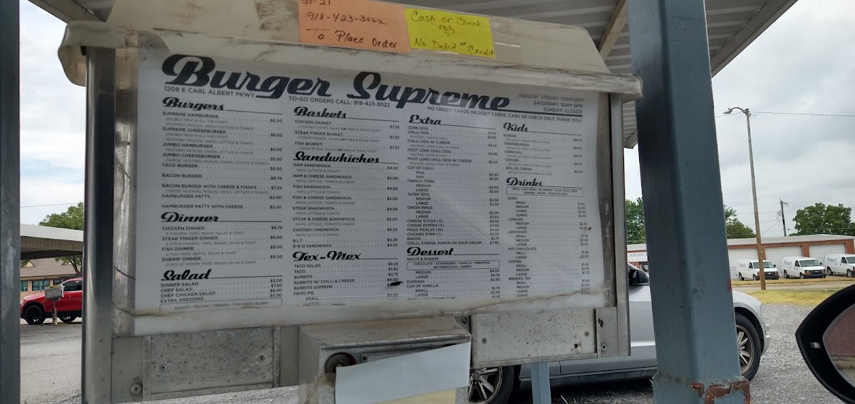 Menu Burger Supreme Drive-Inn-6