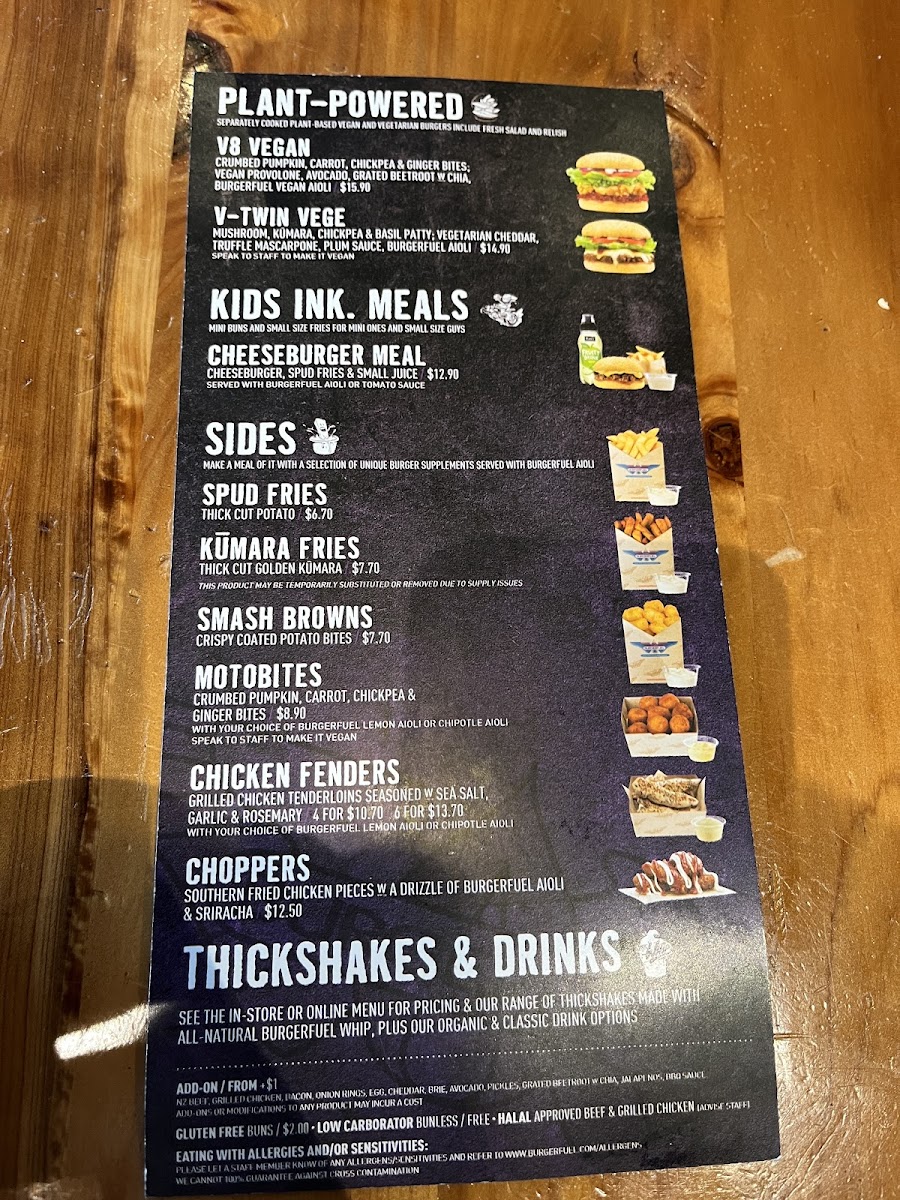 Menu Burgerfuel Manukau-9
