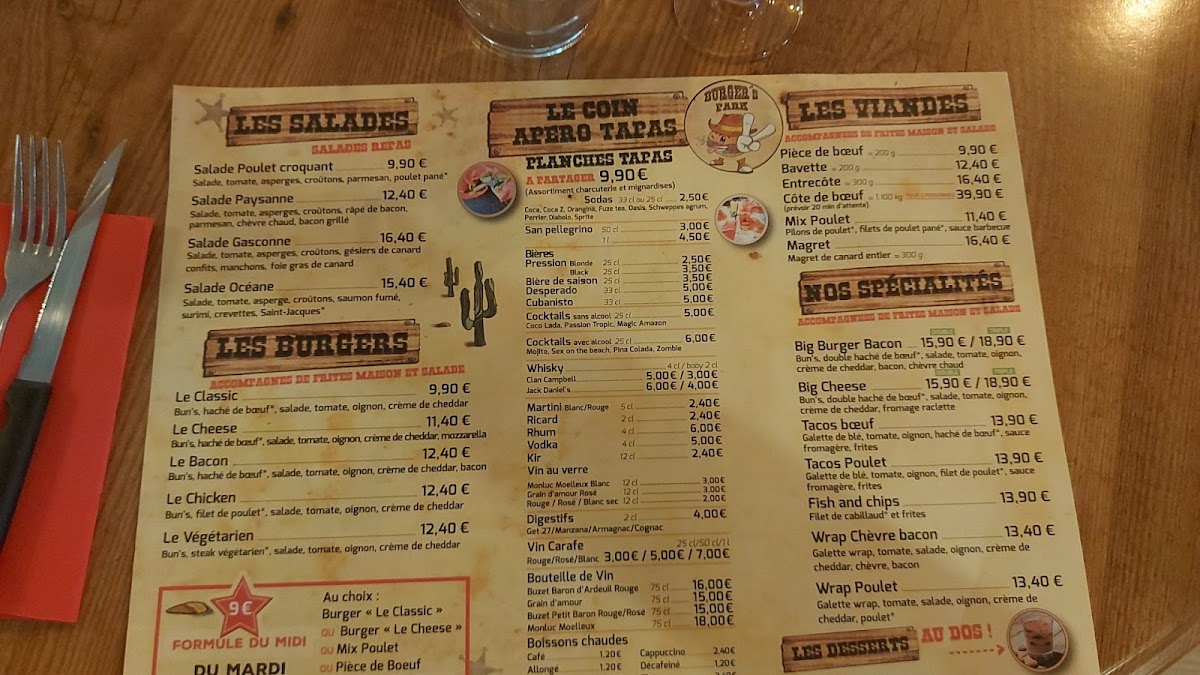 Menu Burger's Park-2