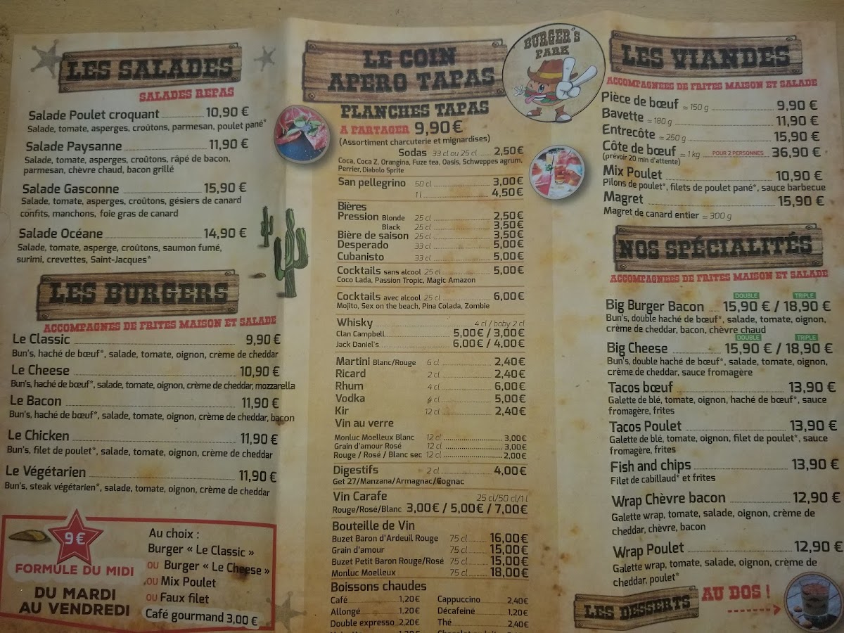 Menu Burger's Park-5