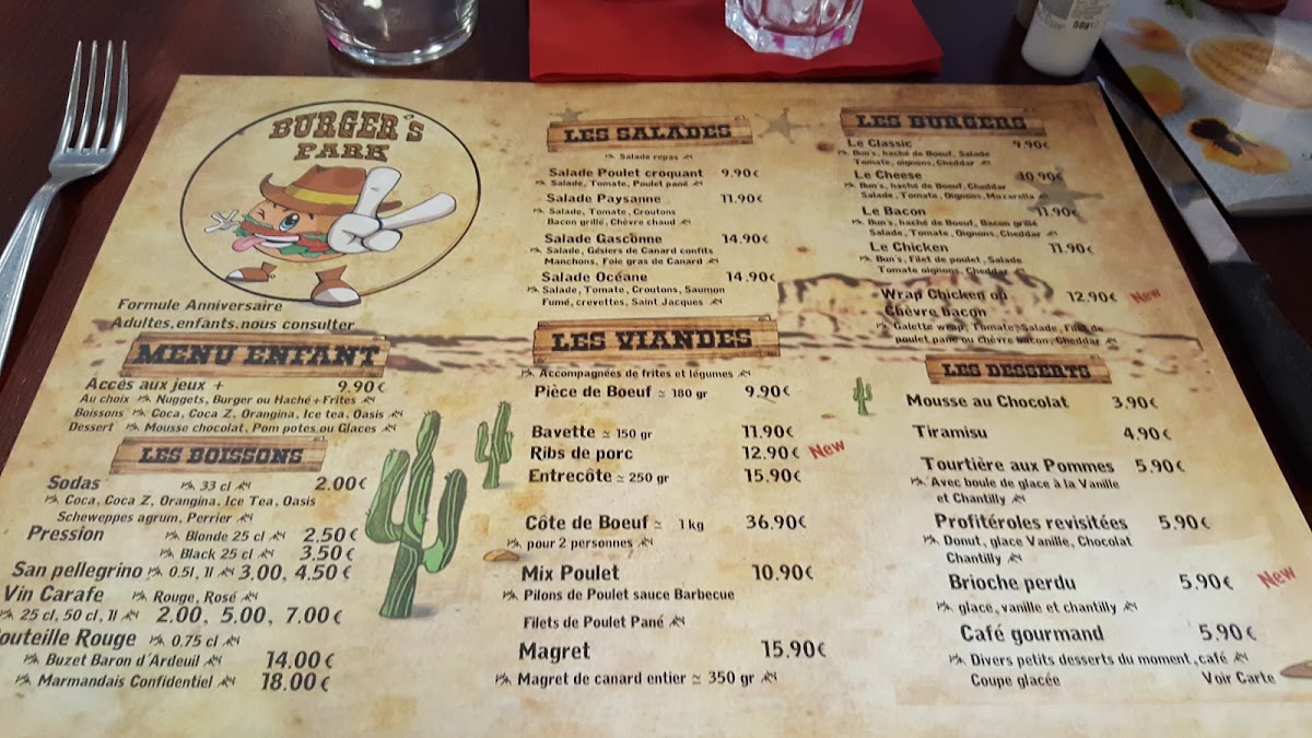 Menu Burger's Park-8