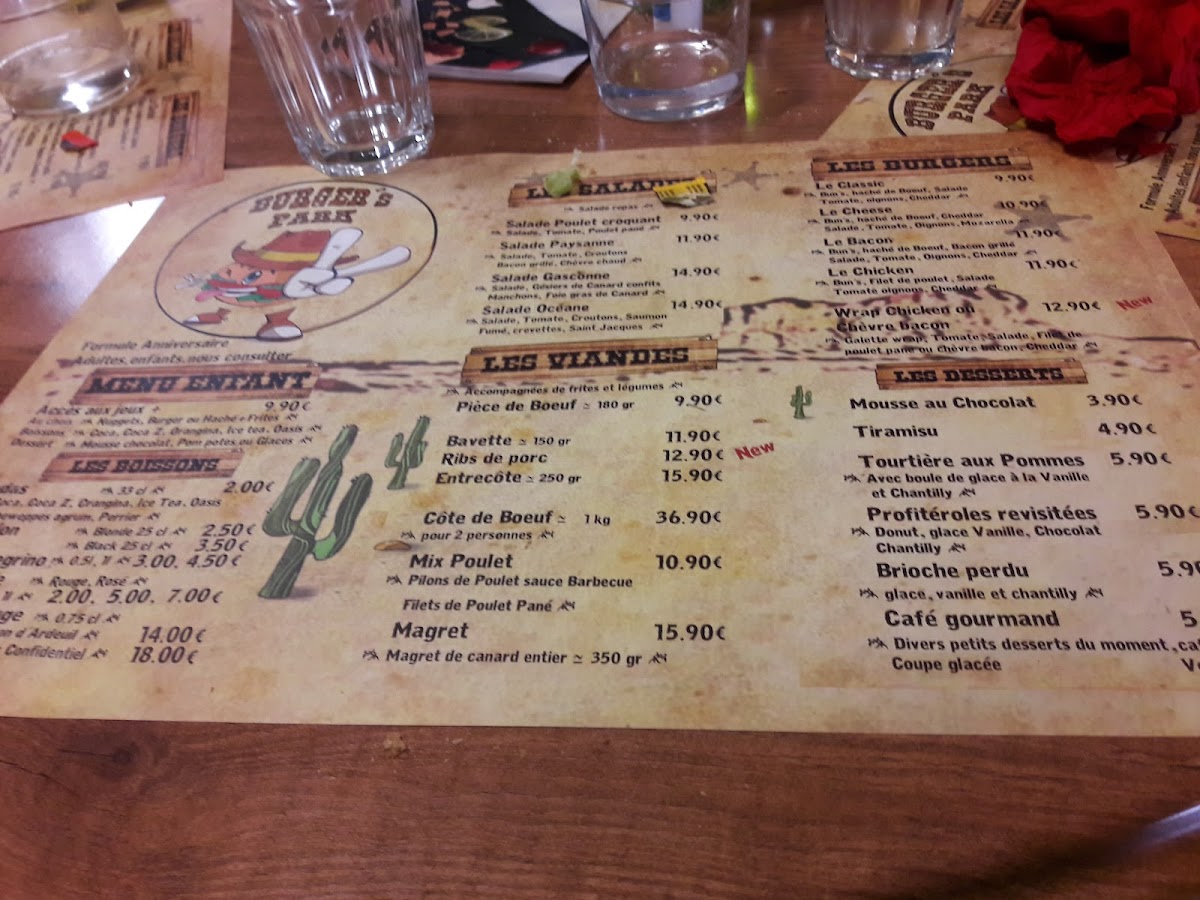 Menu Burger's Park-9