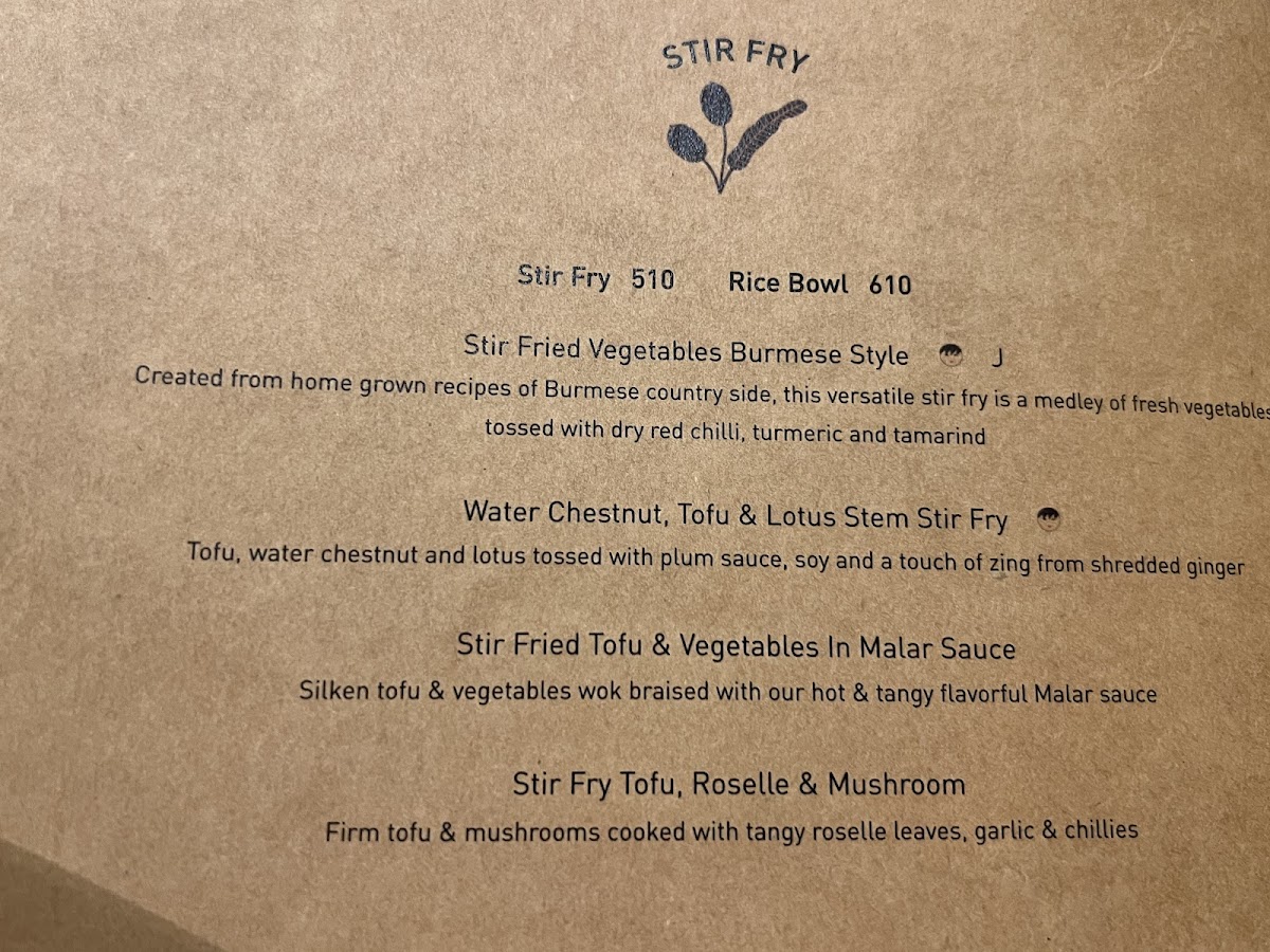 Menu Burma Burma Restaurant & Tea Room-5