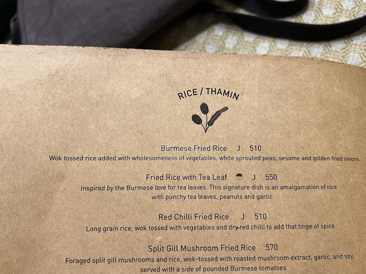 Menu Burma Burma Restaurant & Tea Room-7