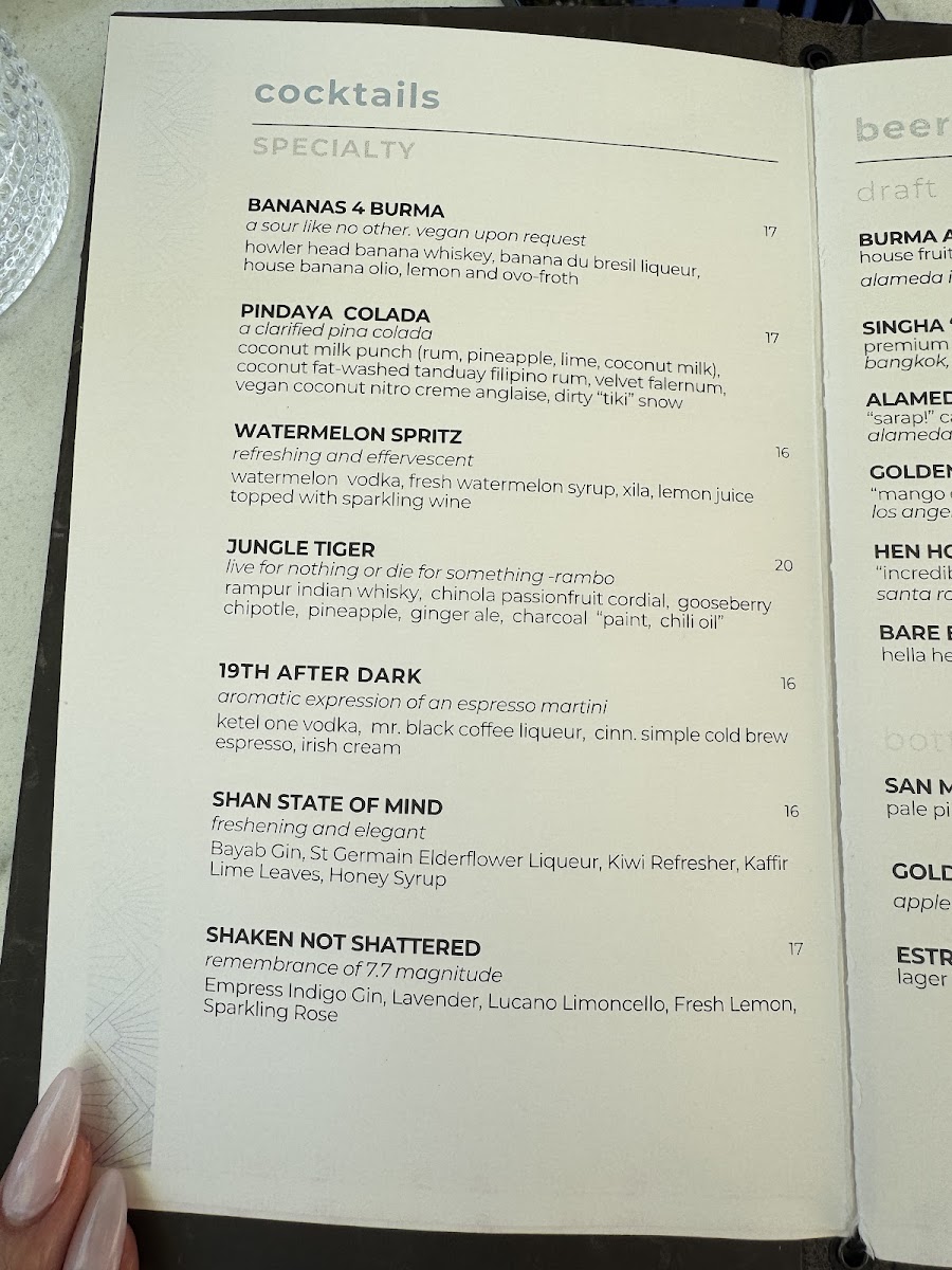 Menu Burma Love-1