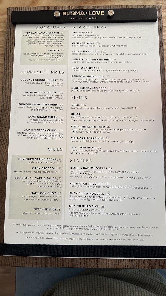 Menu Burma Love-8