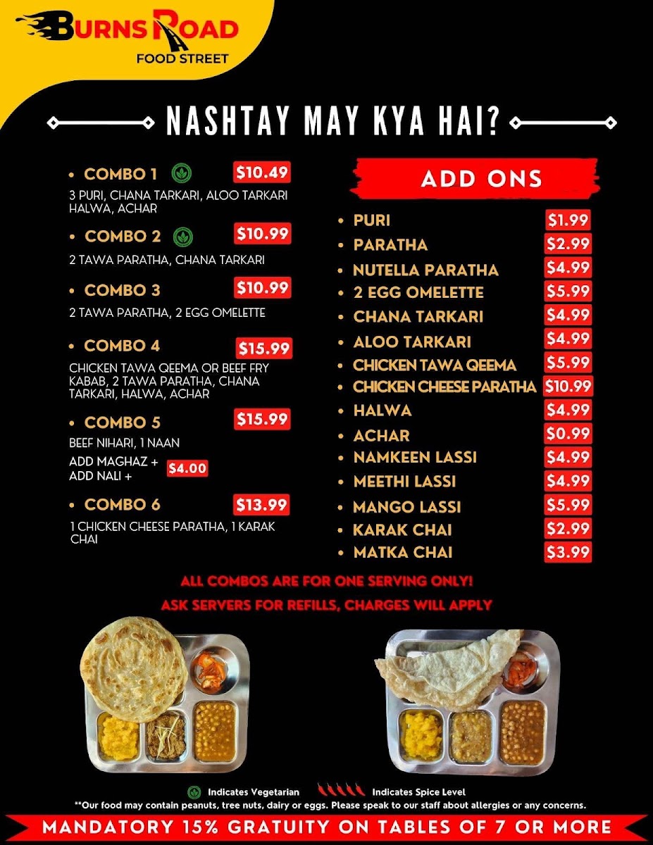 Menu Burns Road Food Street-5
