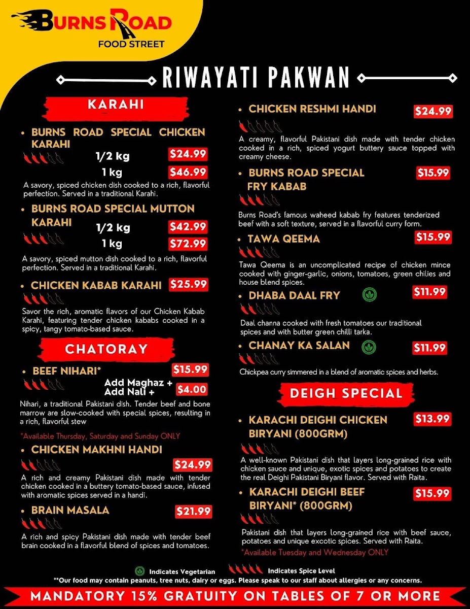 Menu Burns Road Food Street-6