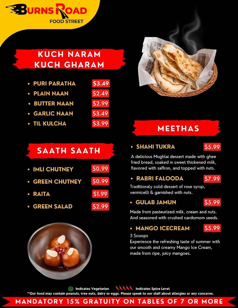 Menu Burns Road Food Street-7
