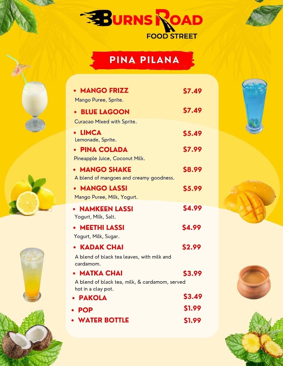 Menu Burns Road Food Street-9