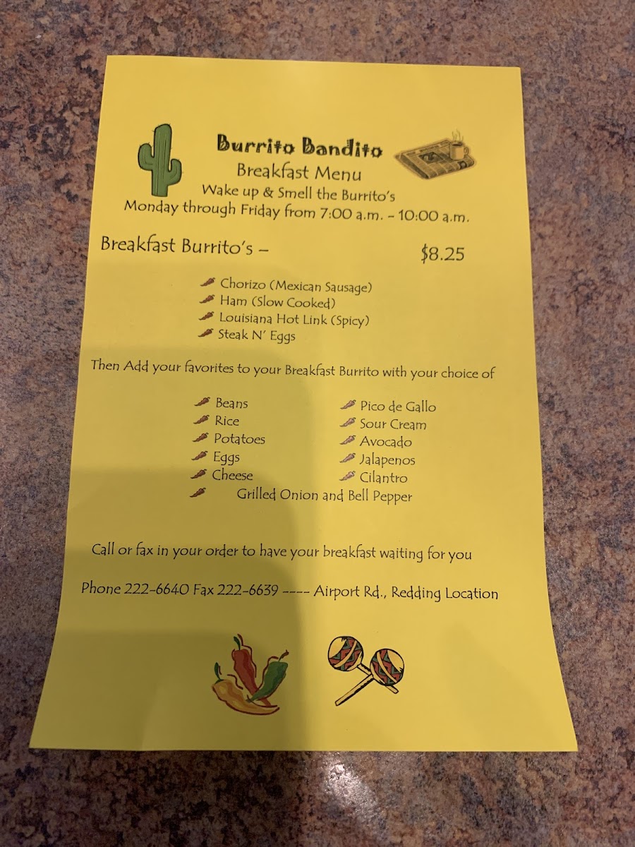 Menu Burrito Bandito-3