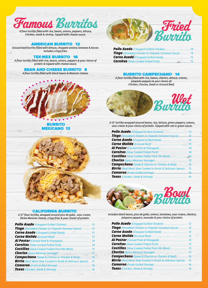 Menu Burritos N Ribs Mexican Cuisine-1