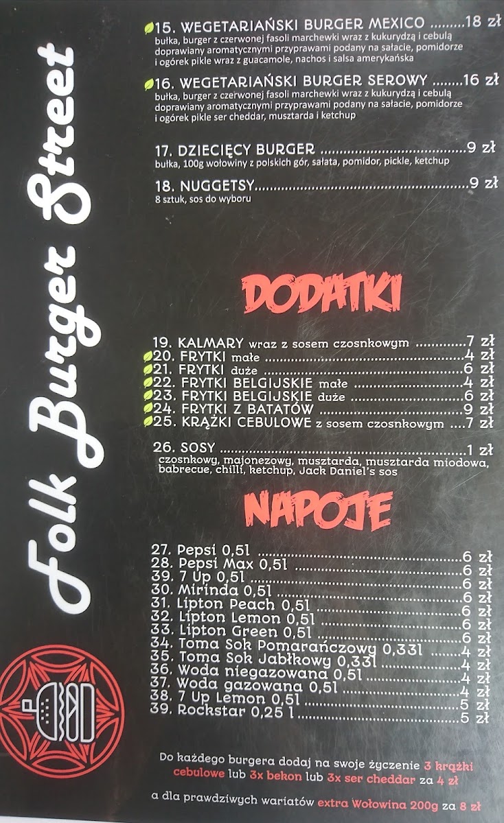 Menu Bush Burger Kraków-1