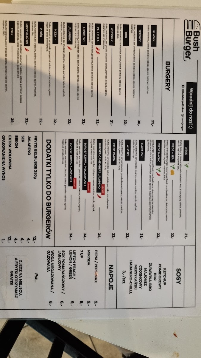Menu Bush Burger Kraków-3