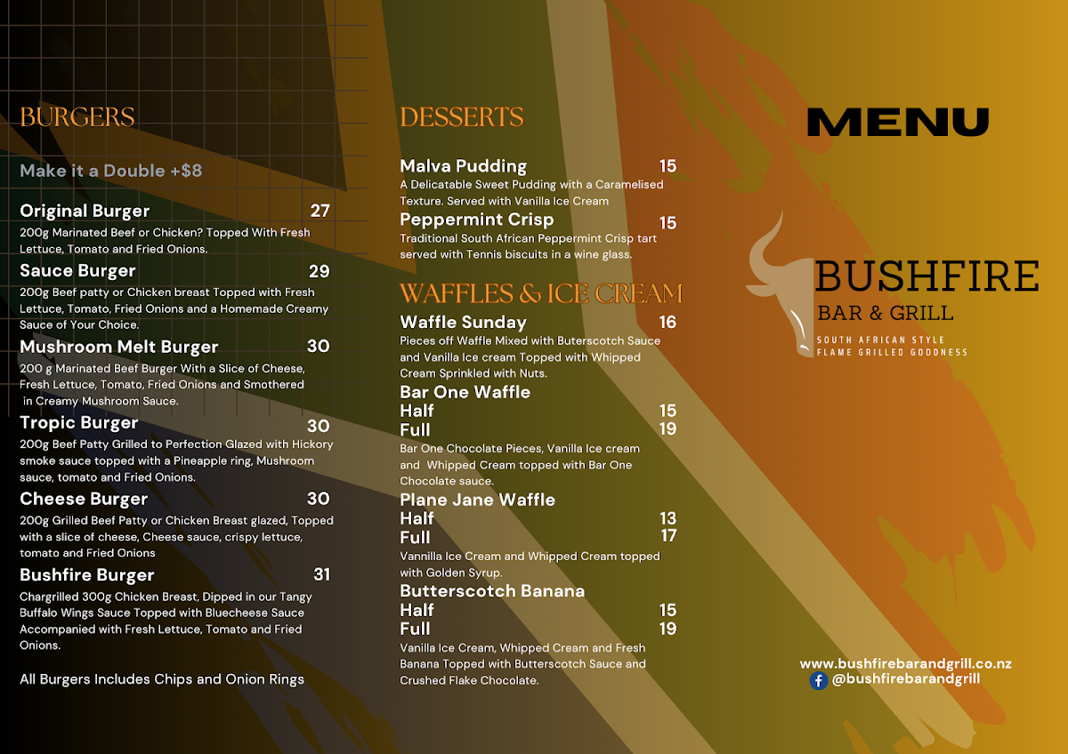 Menu Bushfire Bar & Grill-3