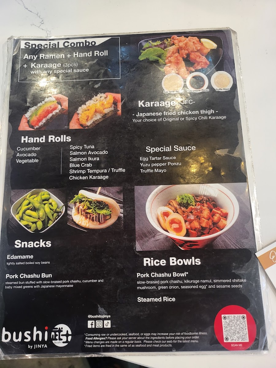 Menu Bushi By Jinya - Rancho Cucamonga-1