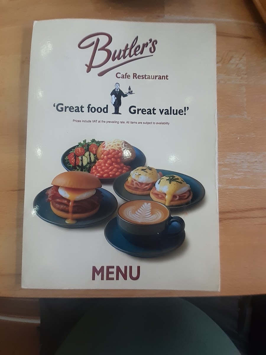 Menu Butler's Cafe And Restaurant-7