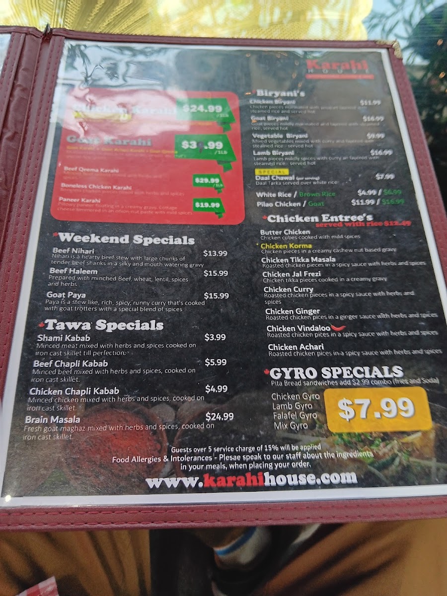 Menu Butt Karahi House-1