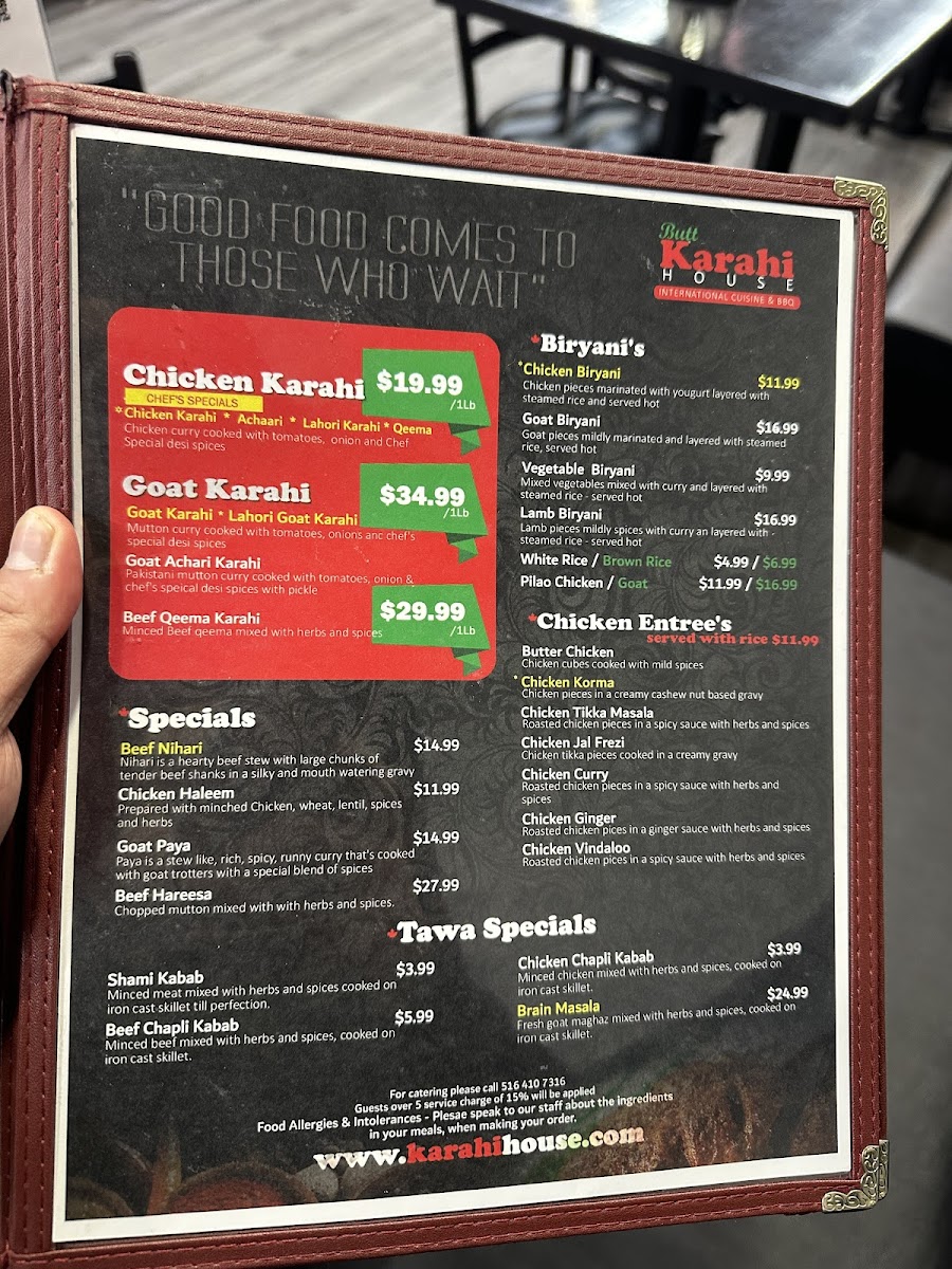 Menu Butt Karahi House-4