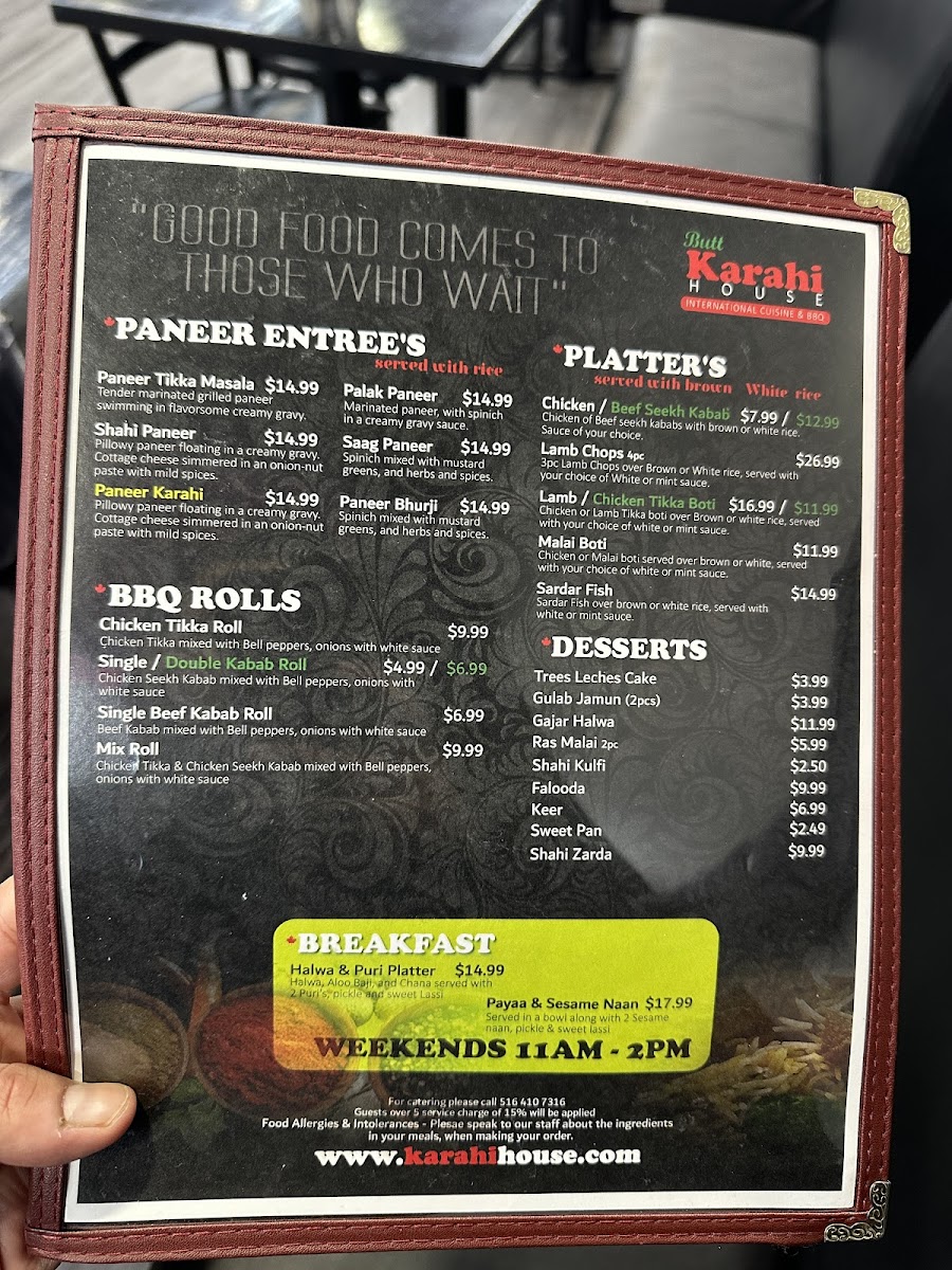 Menu Butt Karahi House-6
