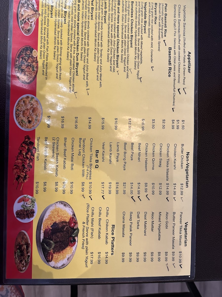 Menu Butter Chicken Biryani And More Sarnia-5