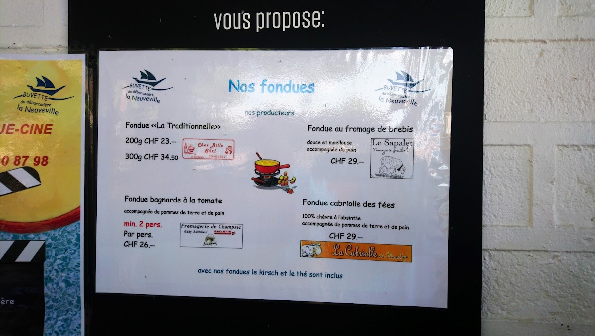 Menu Buvette Du Débarcadère-1