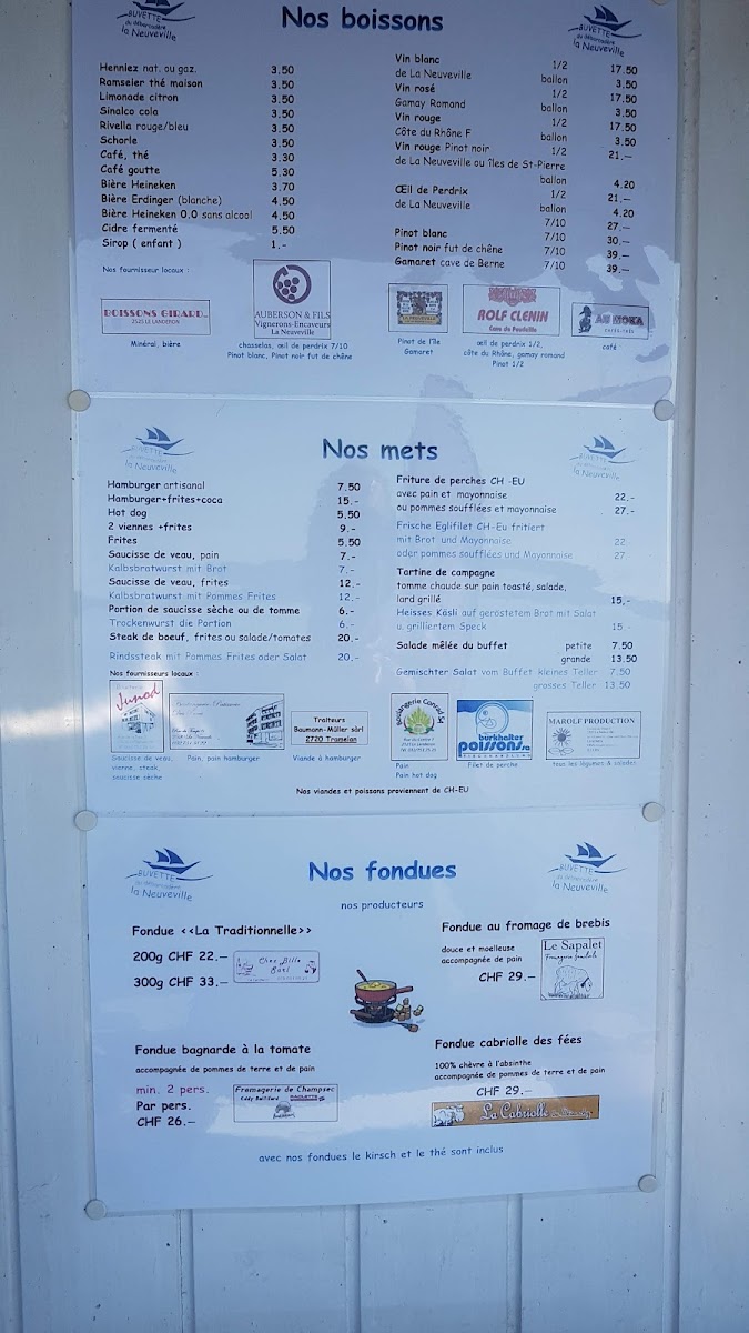 Menu Buvette Du Débarcadère-3