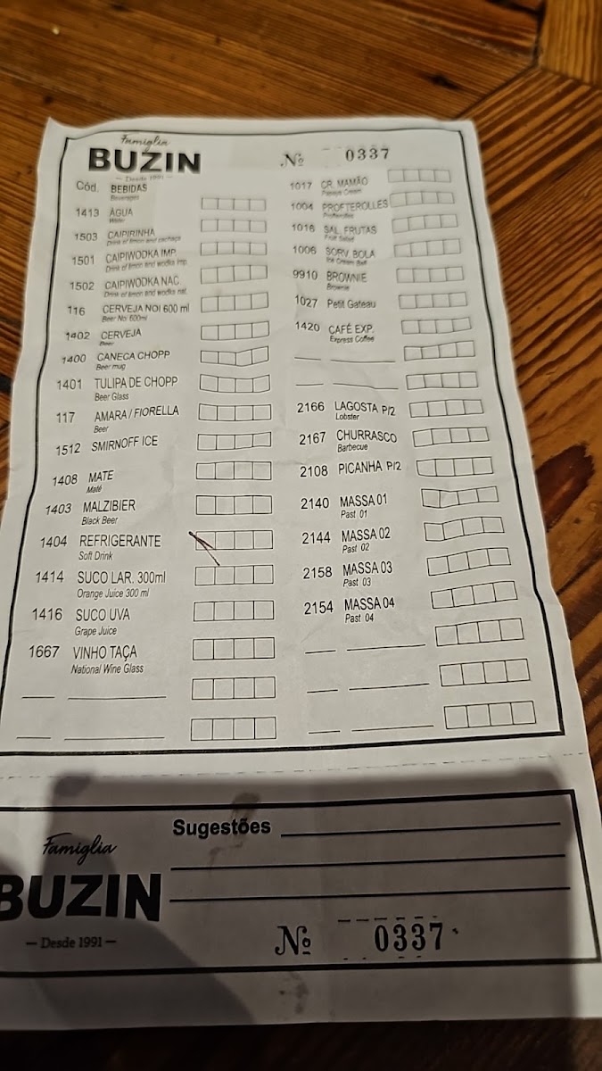 Menu Buzin-9
