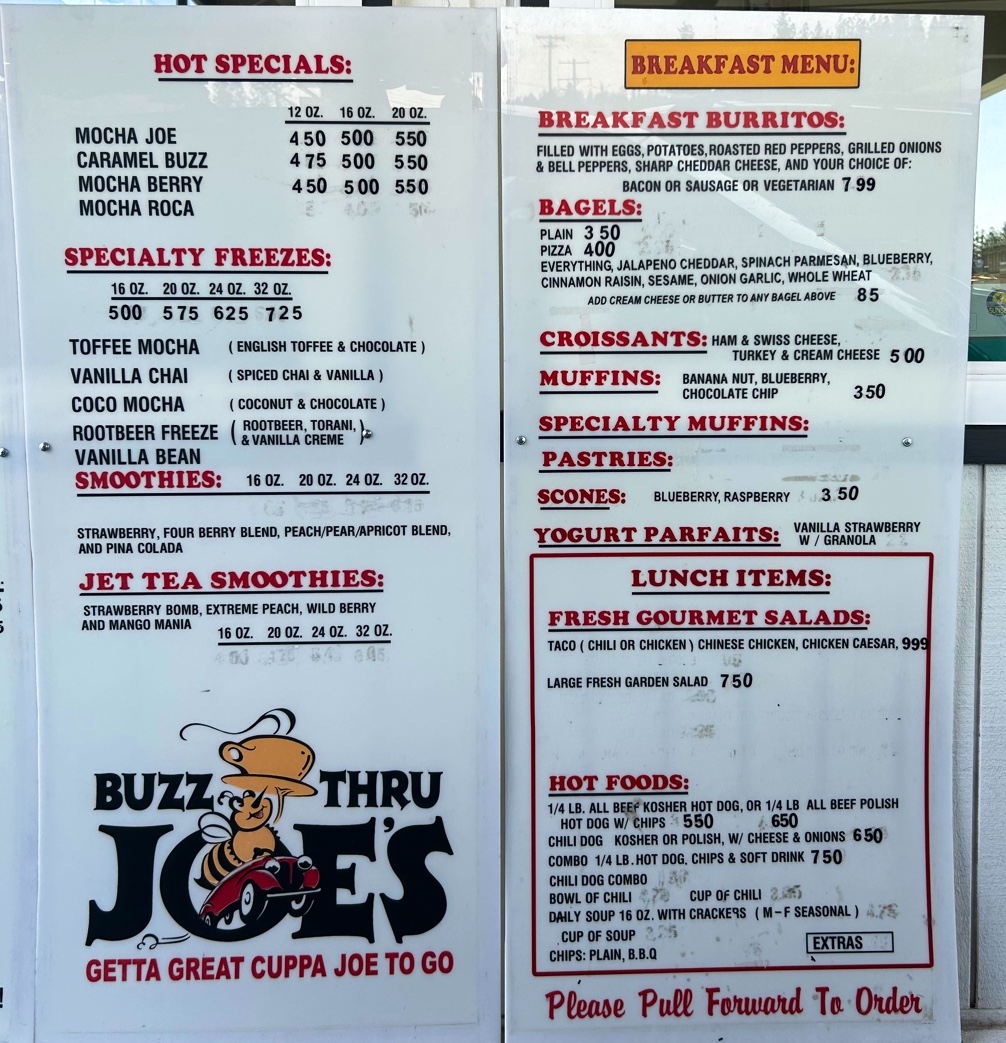 Menu Buzz Thru Joe's-2