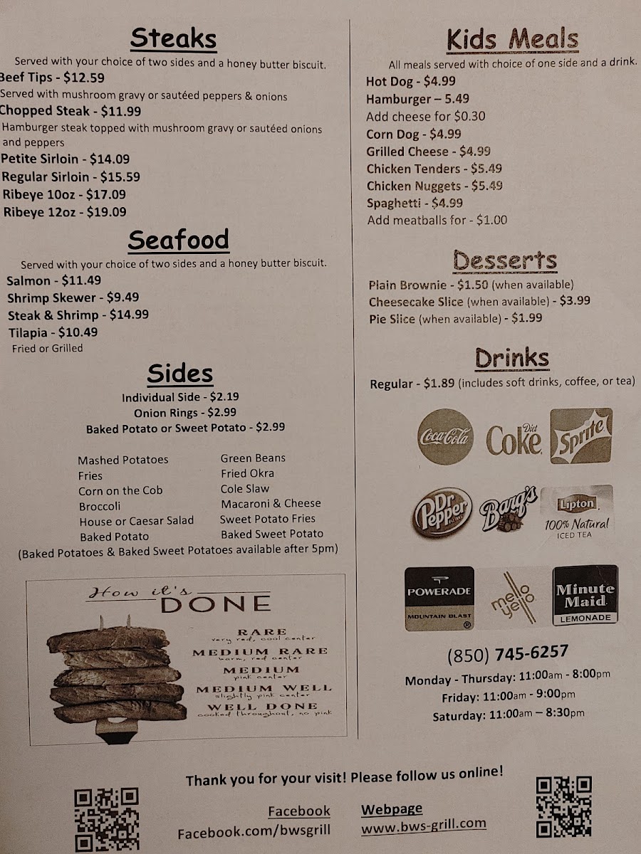 Menu Bw's Grill-3