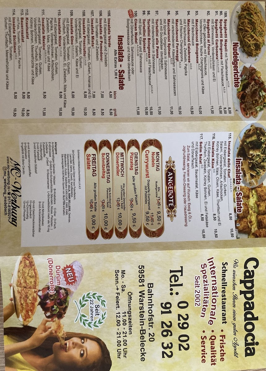Menu By Cappa-2