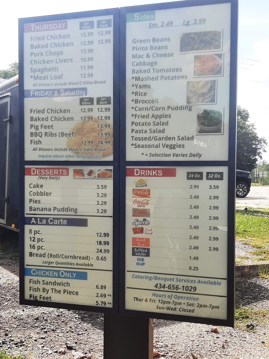 Menu C & E's Restaurant-1
