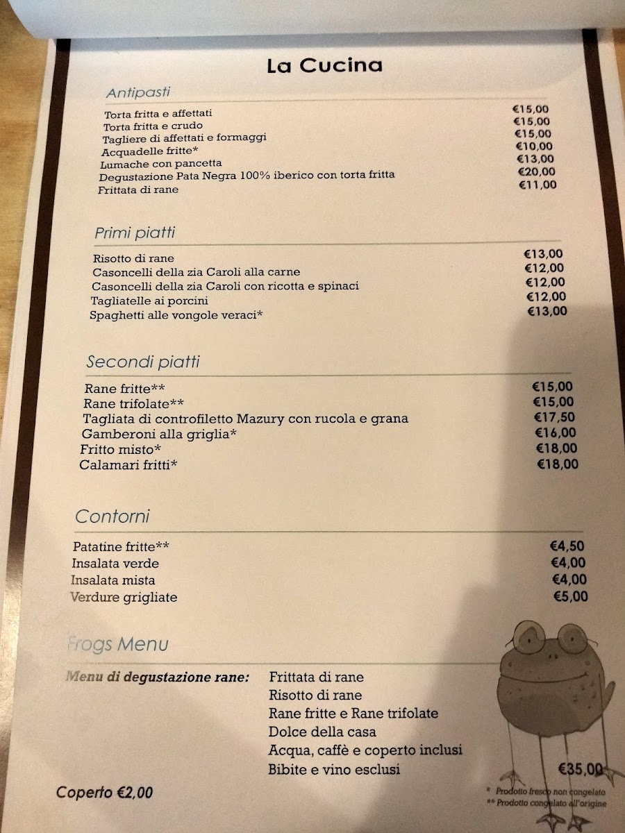 Menu Cà De Le Rane-1