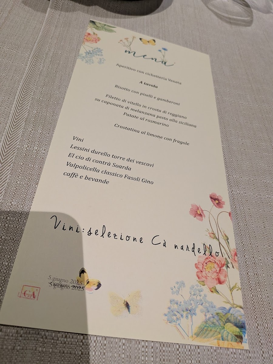 Menu Ca' Nardello - Cucina & Vineria-1