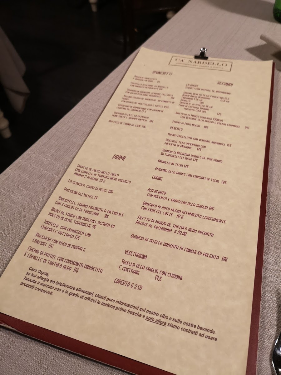 Menu Ca' Nardello - Cucina & Vineria-6