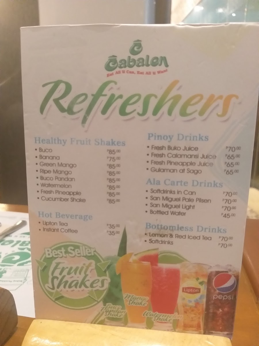 Menu Cabalen Plus | Sm Mall Of Asia-2