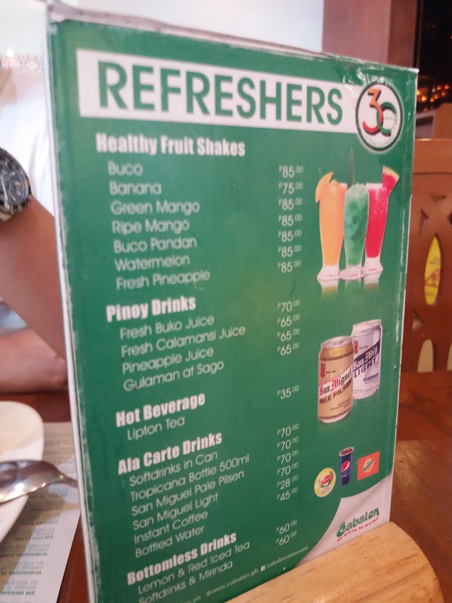 Menu Cabalen Plus | Sm Mall Of Asia-4