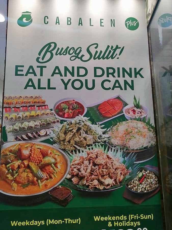 Menu Cabalen Plus | Sm Mall Of Asia-8