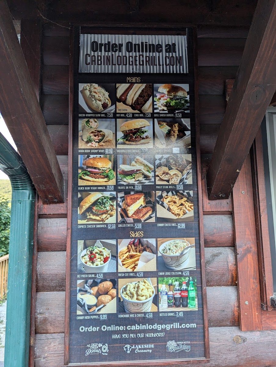 Menu Cabin Lodge Grill-1
