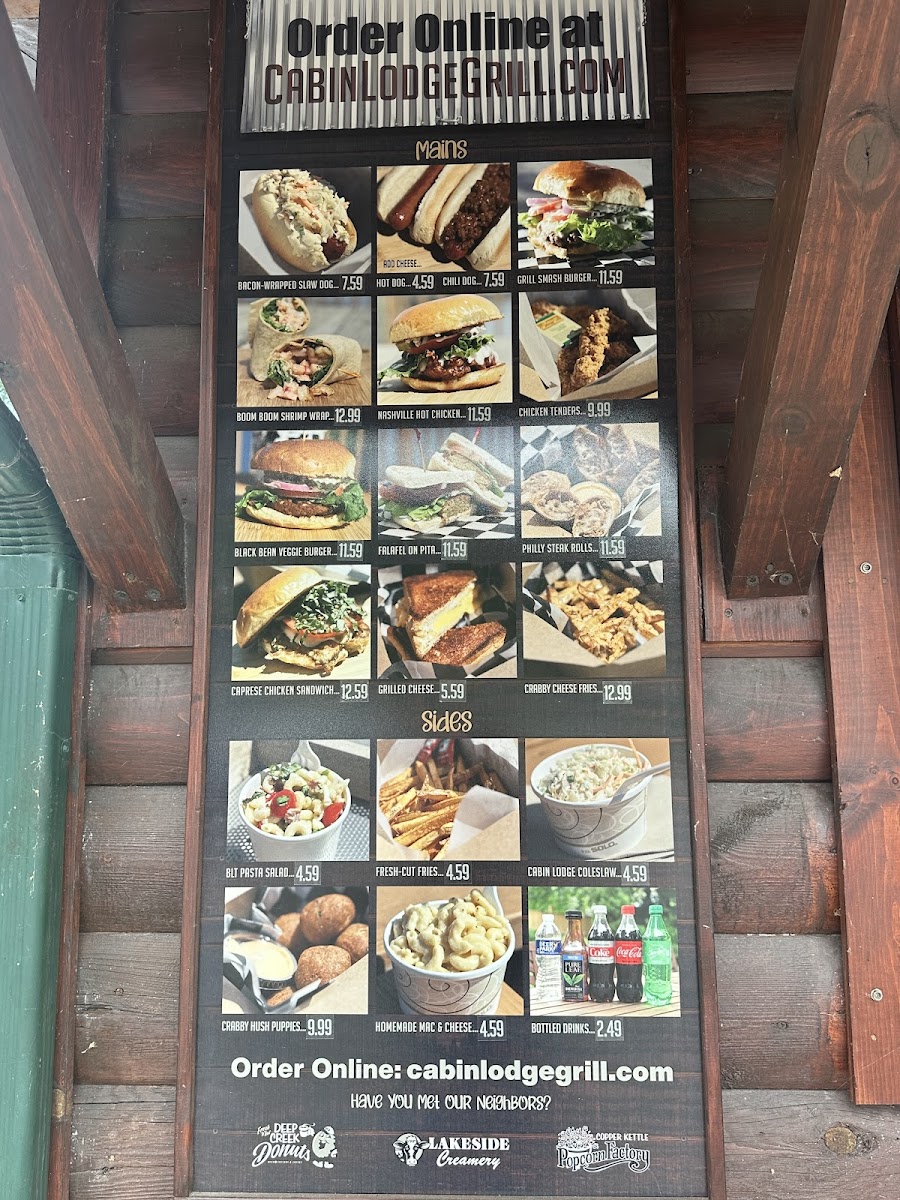 Menu Cabin Lodge Grill-2
