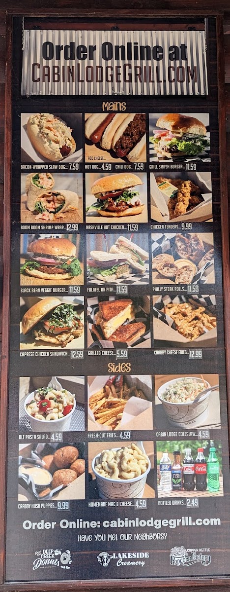 Menu Cabin Lodge Grill-5