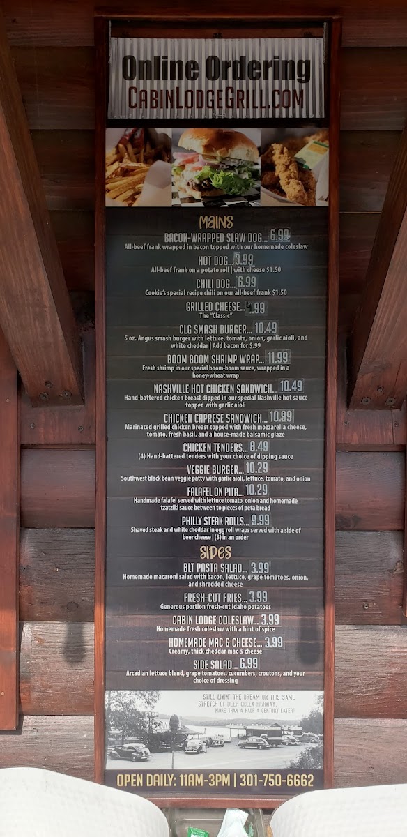 Menu Cabin Lodge Grill-8