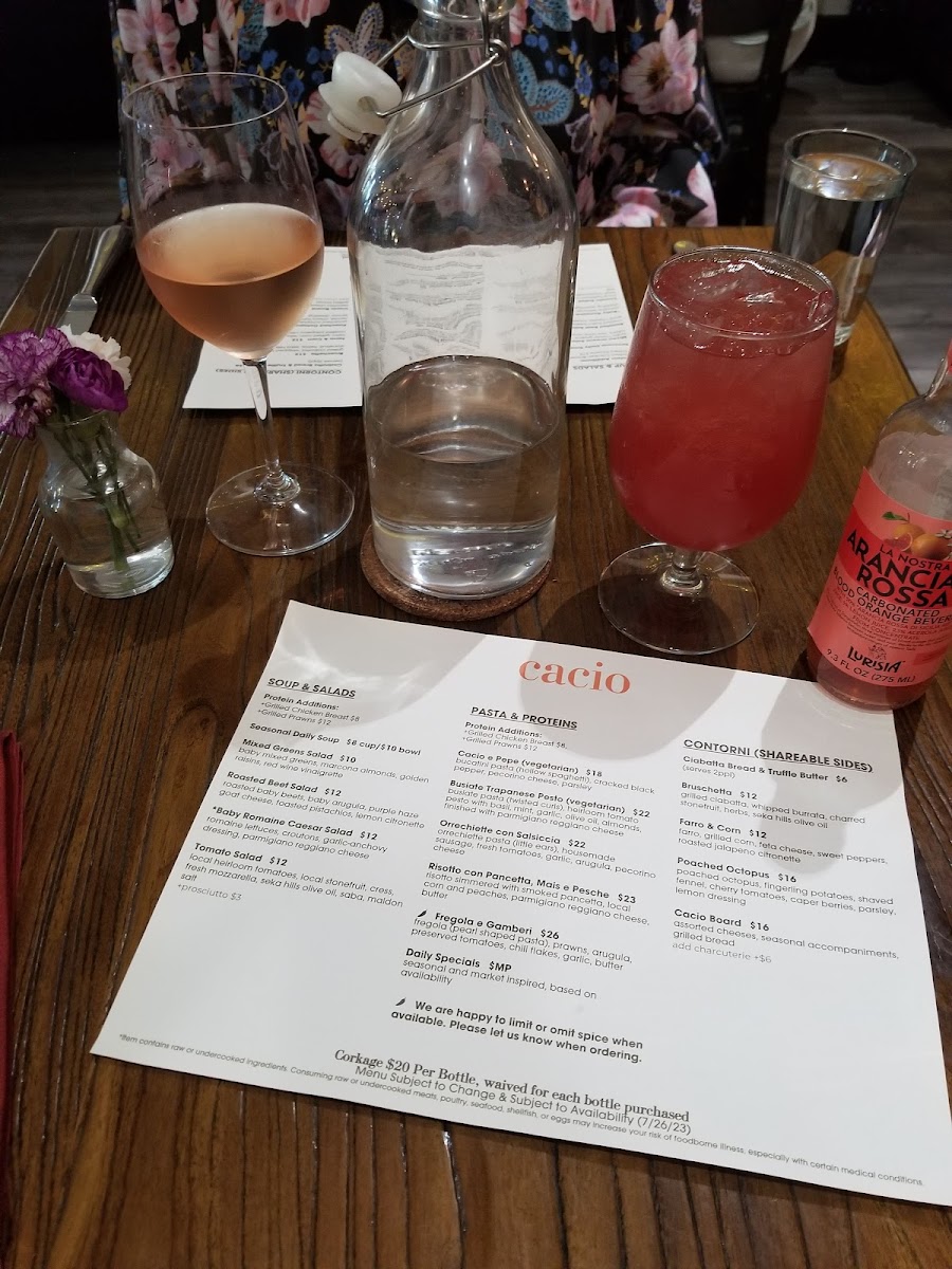 Menu Cacio-9