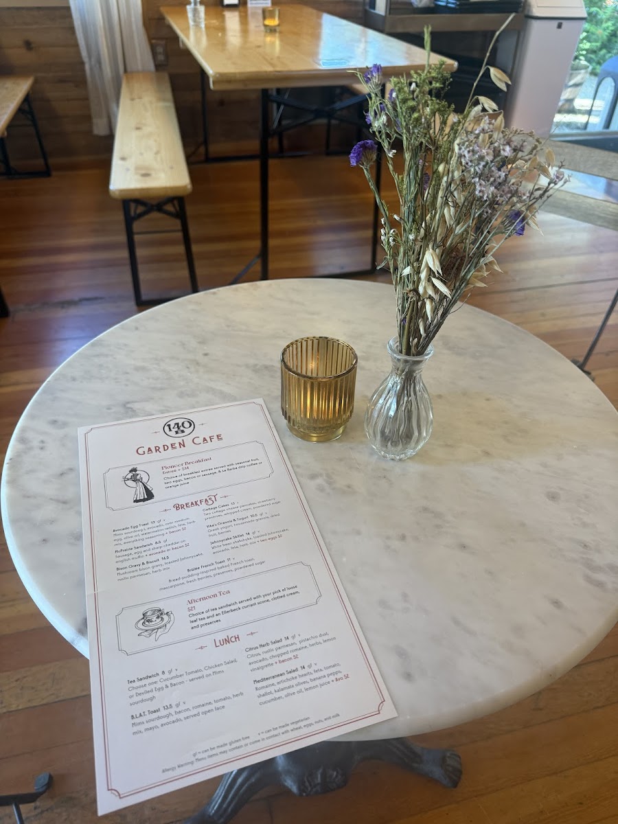Menu Café 140B At Ellerbeck B&b-8