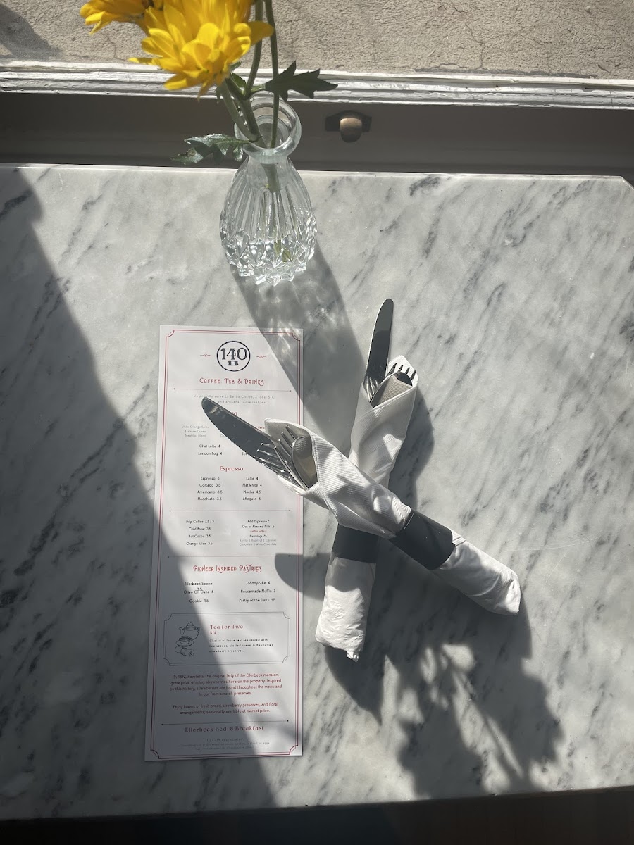 Menu Café 140B At Ellerbeck B&b-9