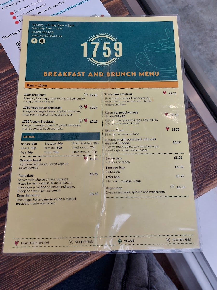 Menu Cafe 1759-3