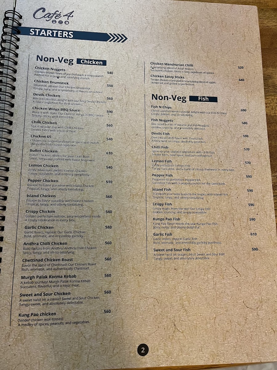 Menu Cafe 4-9