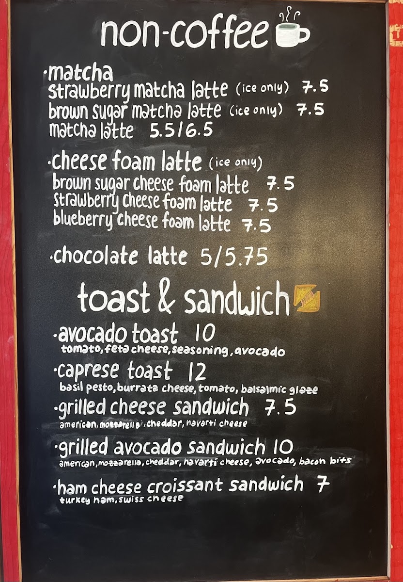 Menu Cafe 4210-1